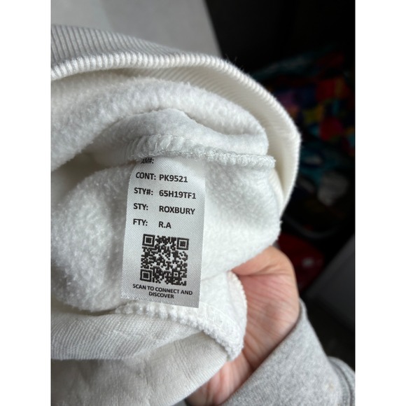 Pressbox Washington Huskies Roxbury Quilted Sweatshirt White Womens S 65H19TF1 - Picture 7 of 14